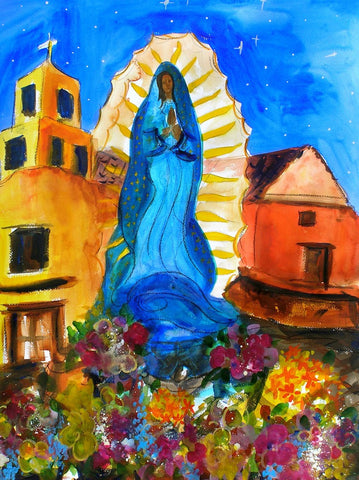 Sandy Vaillancourt "Guadalupe Church" Framed Print