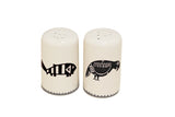 Mimbreño Salt & Pepper -"Fish and Parrot" Design