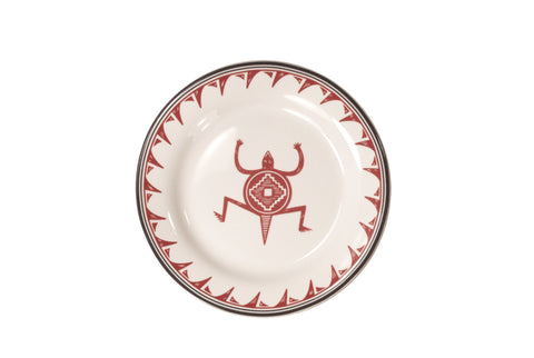 Mimbreño Bread & Butter Plate - "Lizard" Design