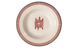 Mimbreño Rimmed Soup Bowl - "Turtle" Design
