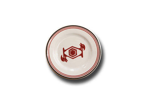 Mimbreño Butter Chip Plate - "Reflection" Design