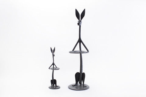 "HARVEY" Cast Bronze Jackrabbit with Tray - 15" & 30"