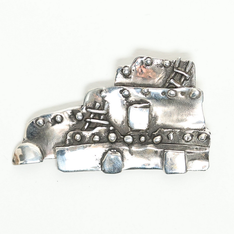 Catherine Maziere "Taos Pueblo" Pin / Pendant