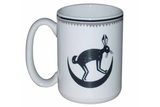 Mimbreño Mug -"March Hare in Crescent Moon" 11oz & 15oz