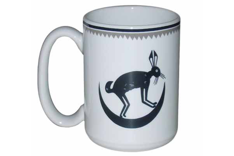 Mimbreño Mug -"March Hare in Crescent Moon" 11oz & 15oz