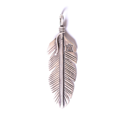 Buffalo Large Feather Pendant