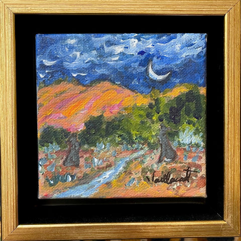 Sandy Vaillancourt "Coyotes in the Moonlight #11"
