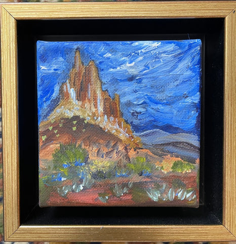 Sandy Vaillancourt "Nightime at Shiprock, NM #16"