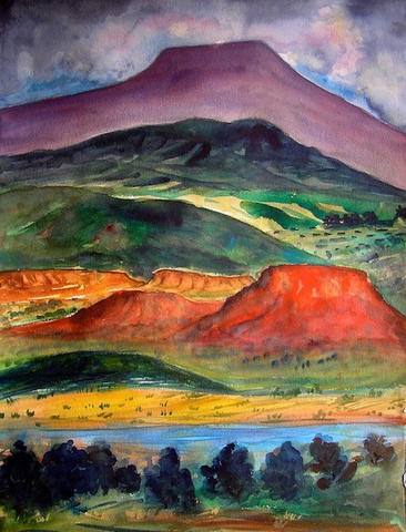 Sandy Vaillancourt, "Abiquiu Bliss" LG Framed Print