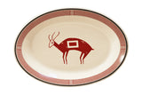 Mimbreño Platter Medium - "Deer" Design