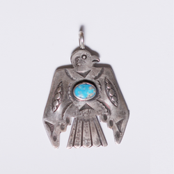 Buffalo Thunderbird Pendant with Repousse Wings